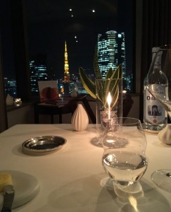 ANAコンチネンタルホテル東京36階のミシュラン二つ星フレンチレストラン「ピエール・ガニエール東京」様は素晴らしいロケーションです