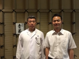 帝国ホテルに在る東京吉兆様の前で